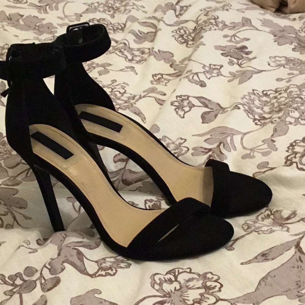 Black Strappy Heels